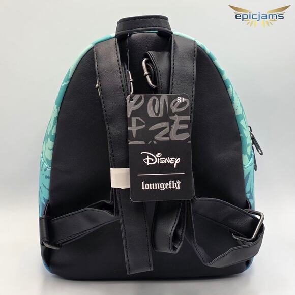 Disney Lilo & Stitch Tropical Leaves Blue Mini Backpack Bag New - Picture 5 of 5